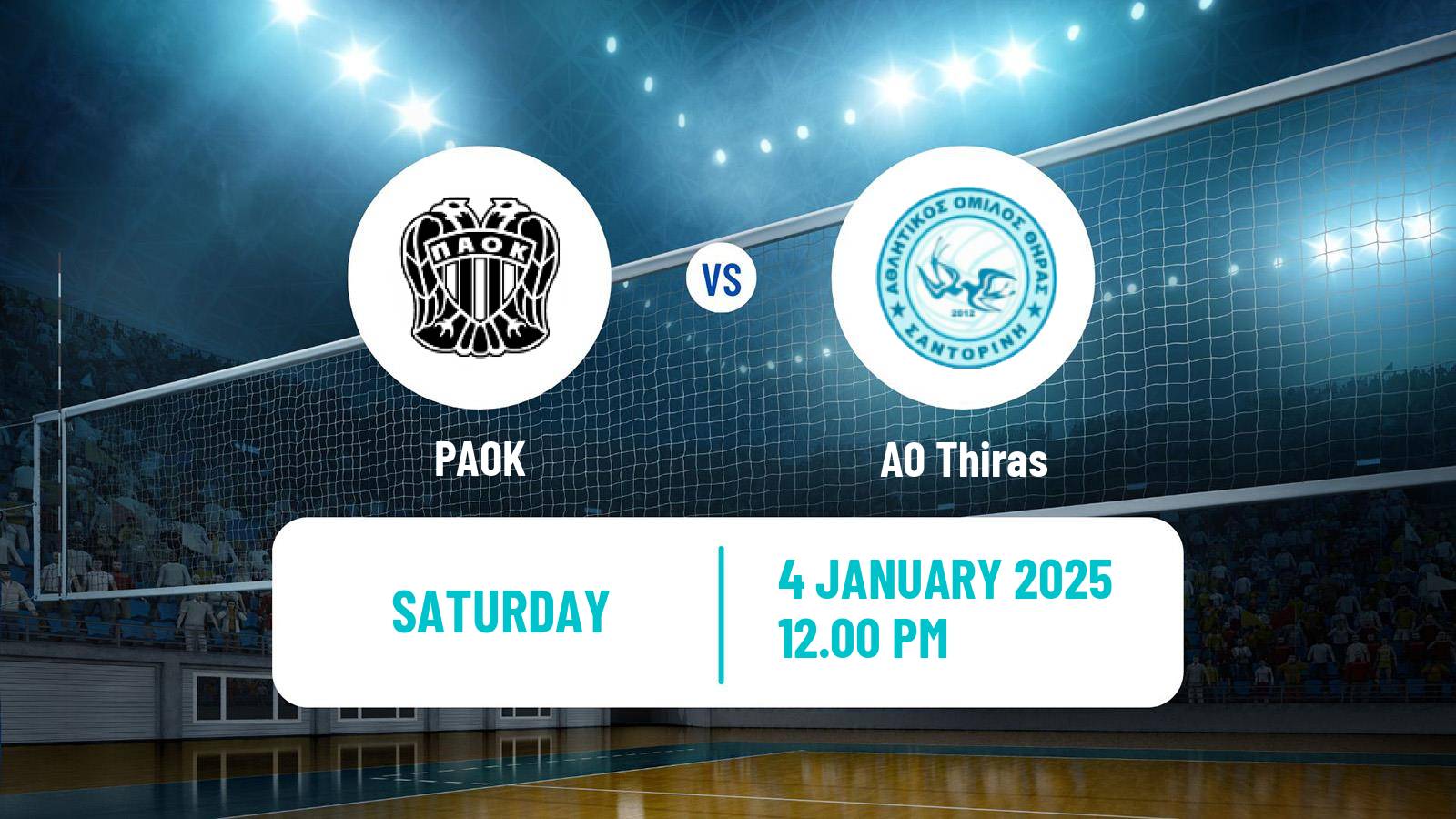 Volleyball Greek A1 Volleyball Women PAOK - Thiras