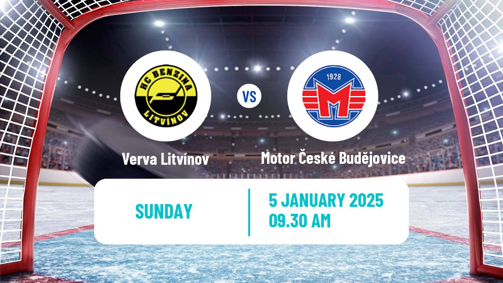 Hockey Czech Extraliga Verva Litvínov - Motor České Budějovice