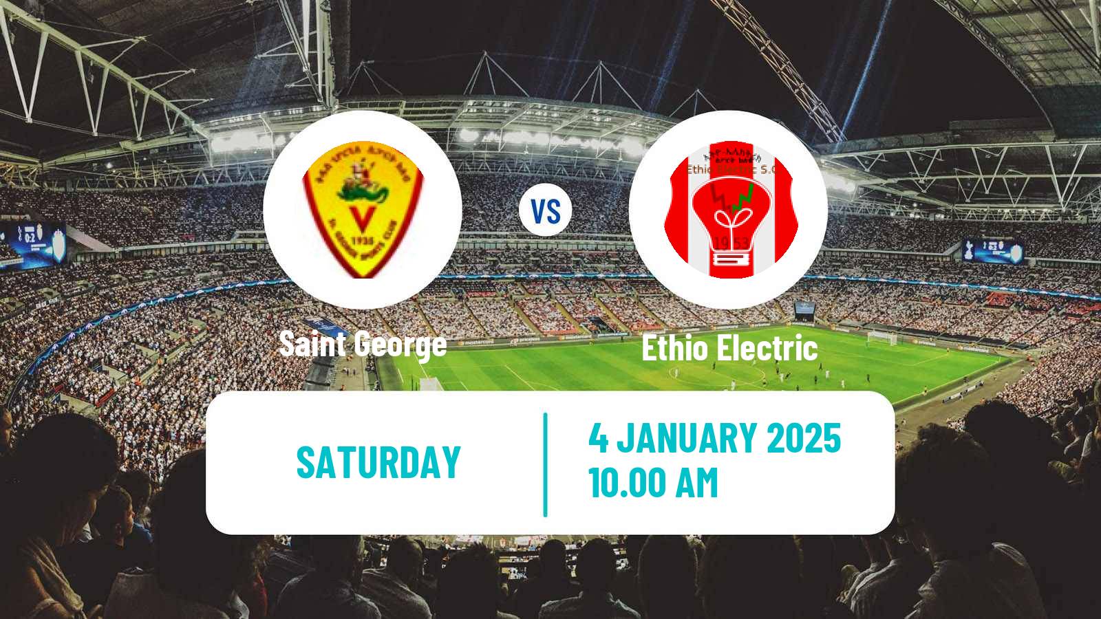 Soccer Ethiopian Premier League Saint George - Ethio Electric