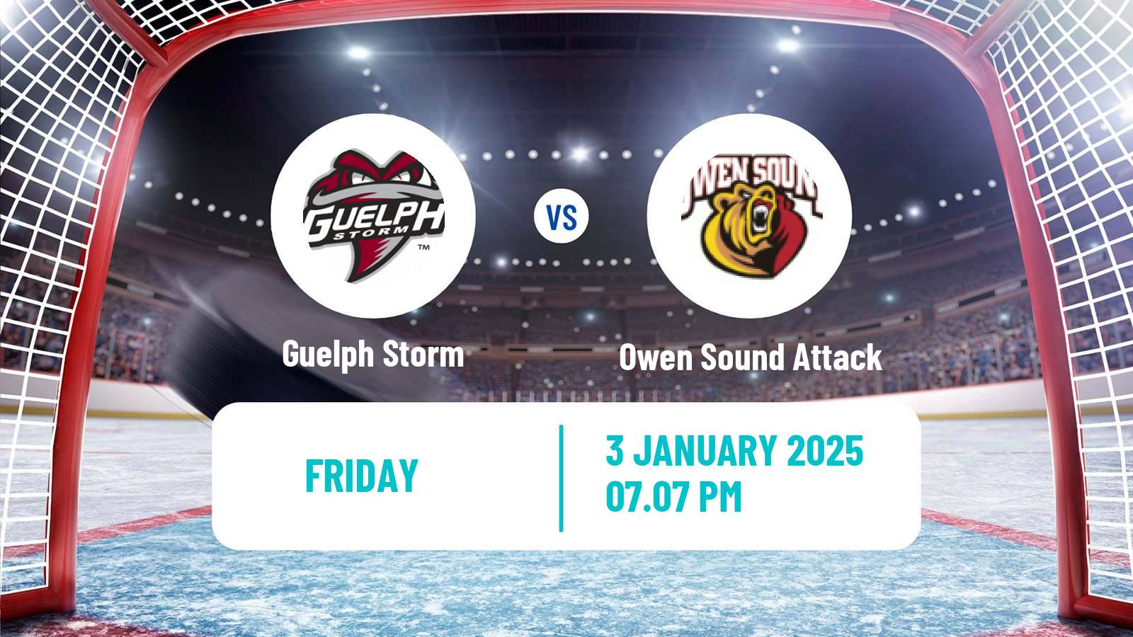 Hockey OHL Guelph Storm - Owen Sound Attack