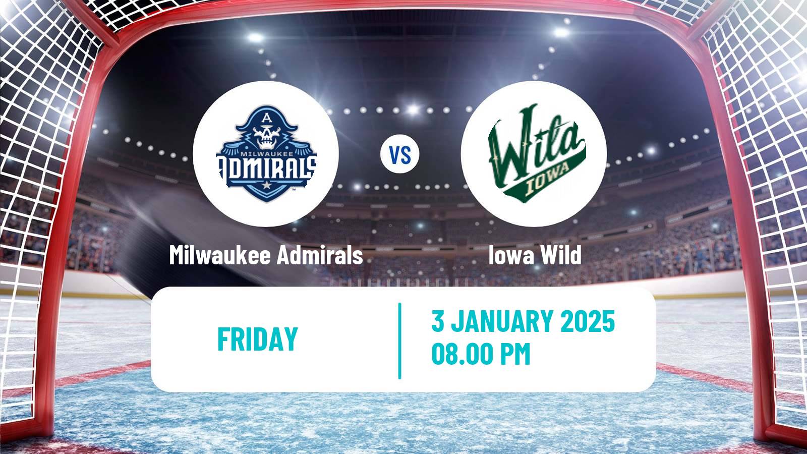 Hockey AHL Milwaukee Admirals - Iowa Wild