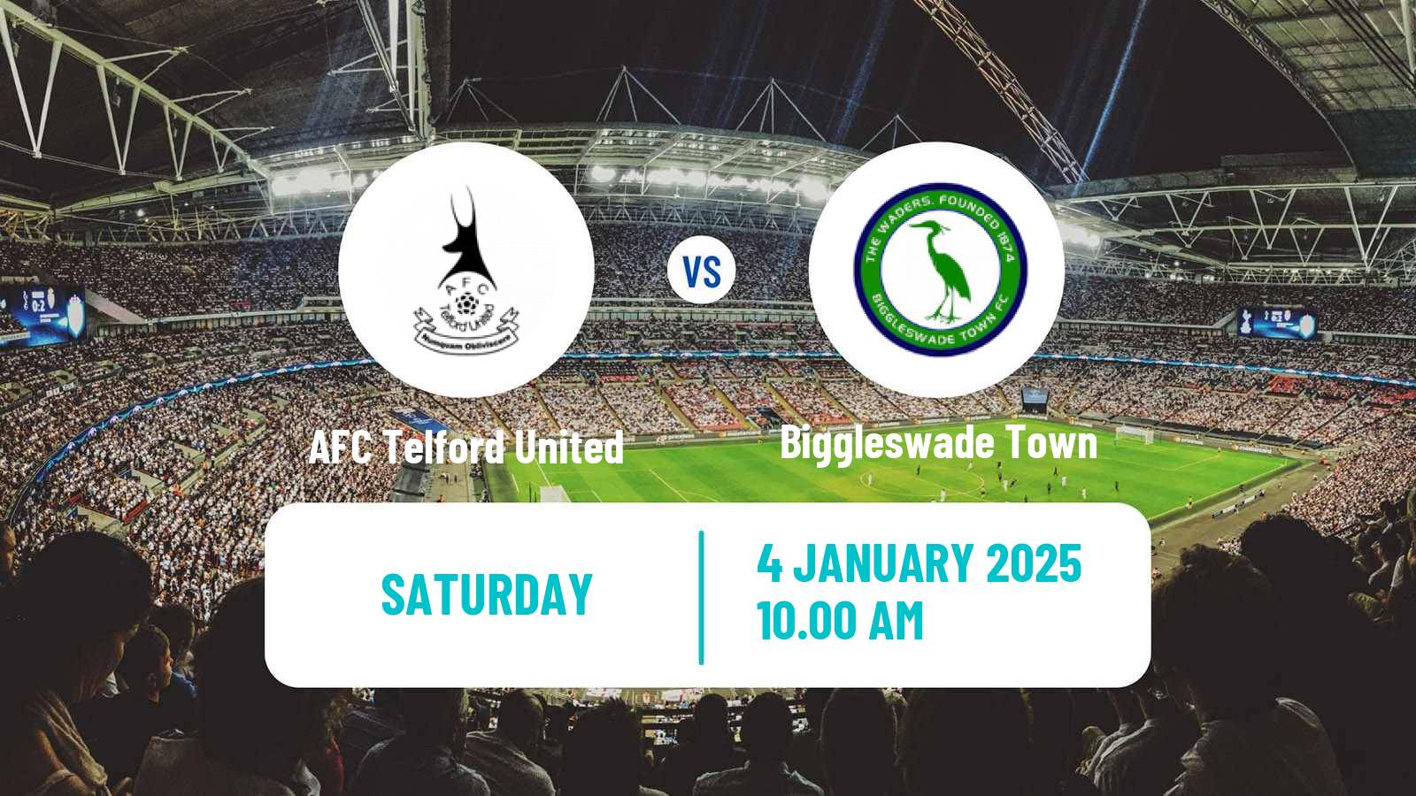 Soccer English Southern League Central Division AFC Telford United - Biggleswade Town