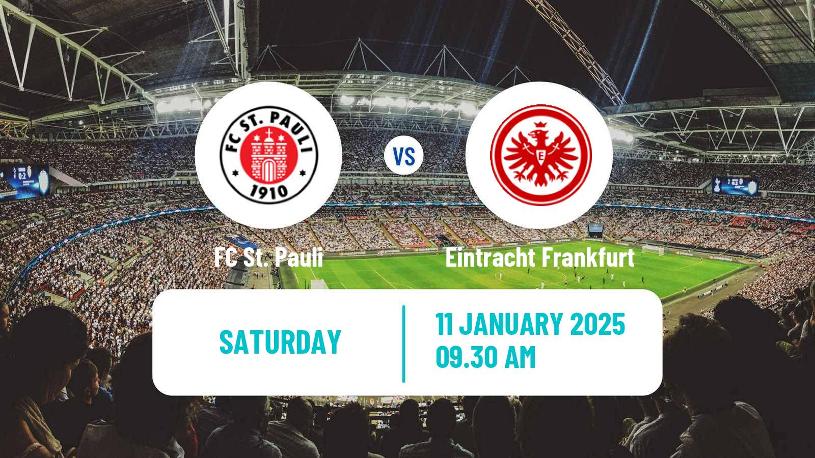 Soccer German Bundesliga St. Pauli - Eintracht Frankfurt