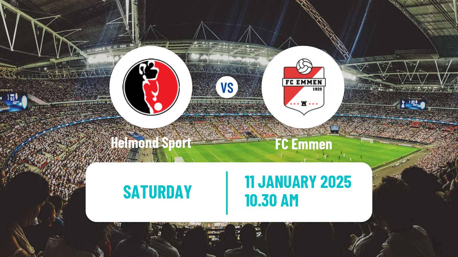 Soccer Dutch Eerste Divisie Helmond Sport - Emmen