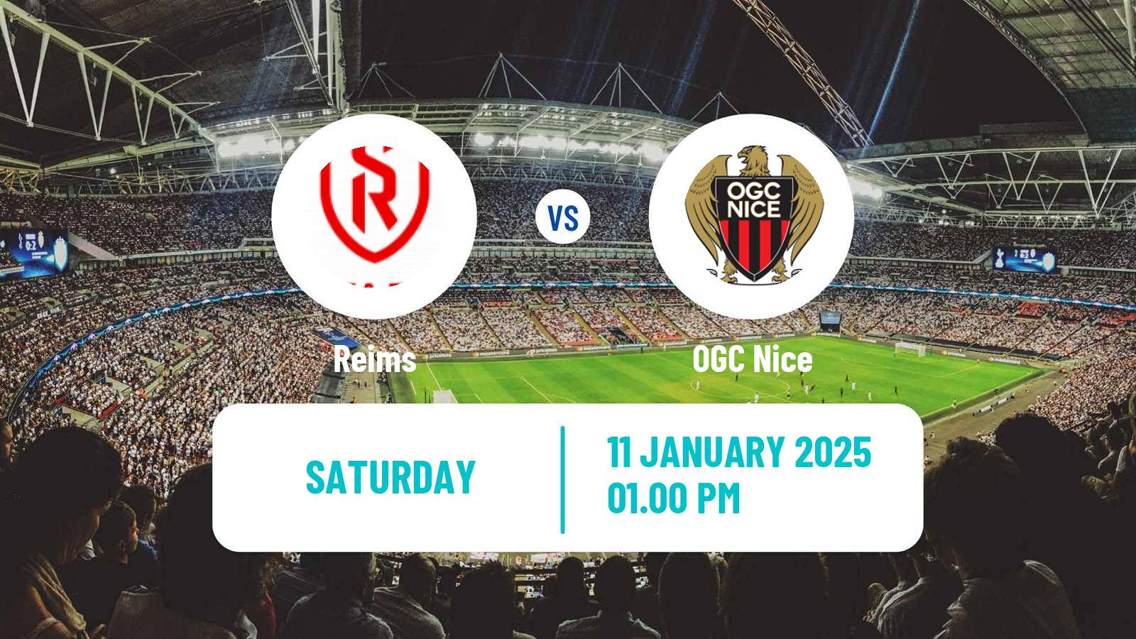 Soccer French Ligue 1 Reims - Nice