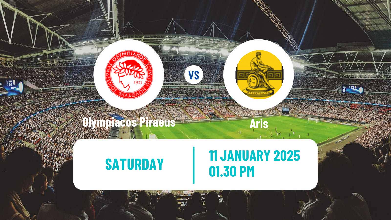 Soccer Greek Super League Olympiacos Piraeus - Aris