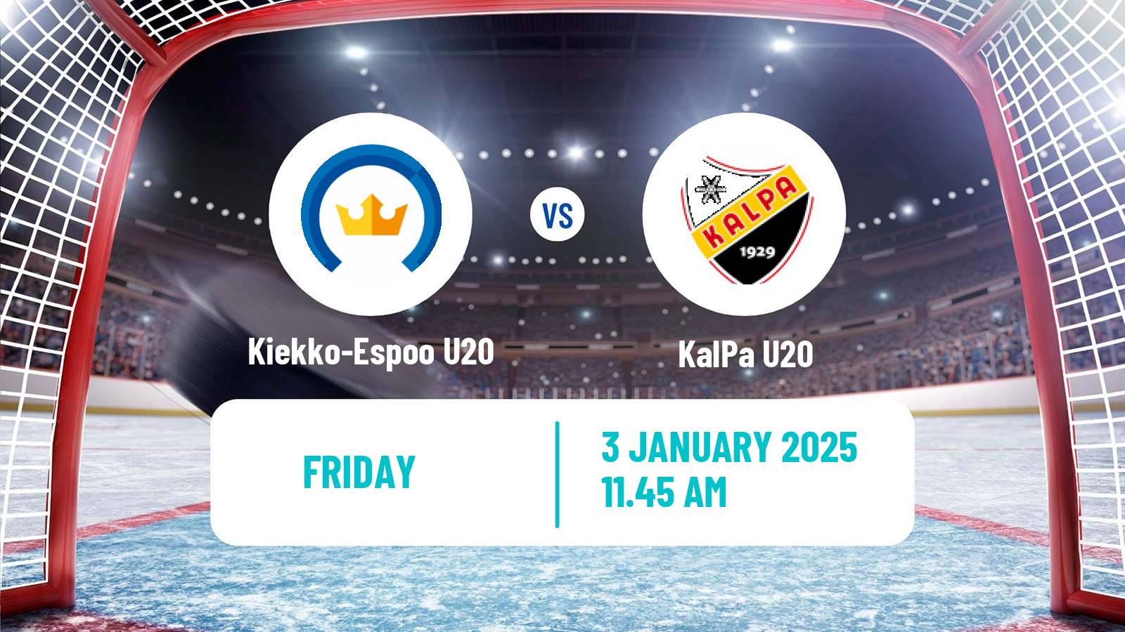 Hockey Finnish SM-sarja U20 Kiekko-Espoo U20 - KalPa U20