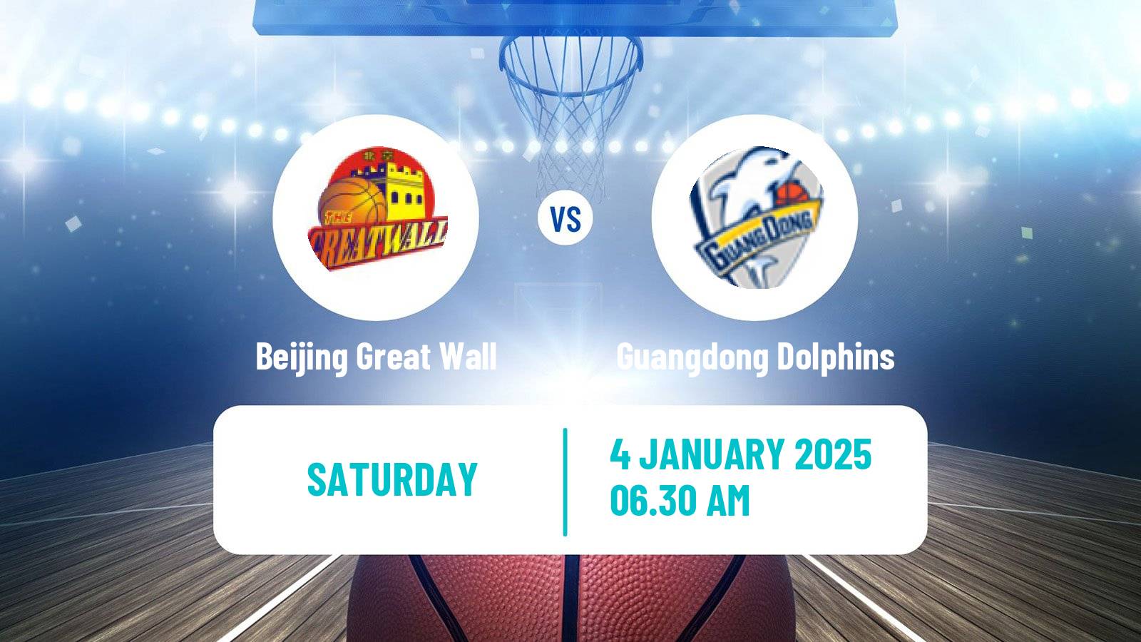 Basketball WCBA Beijing Great Wall - Guangdong Vermilion Birds