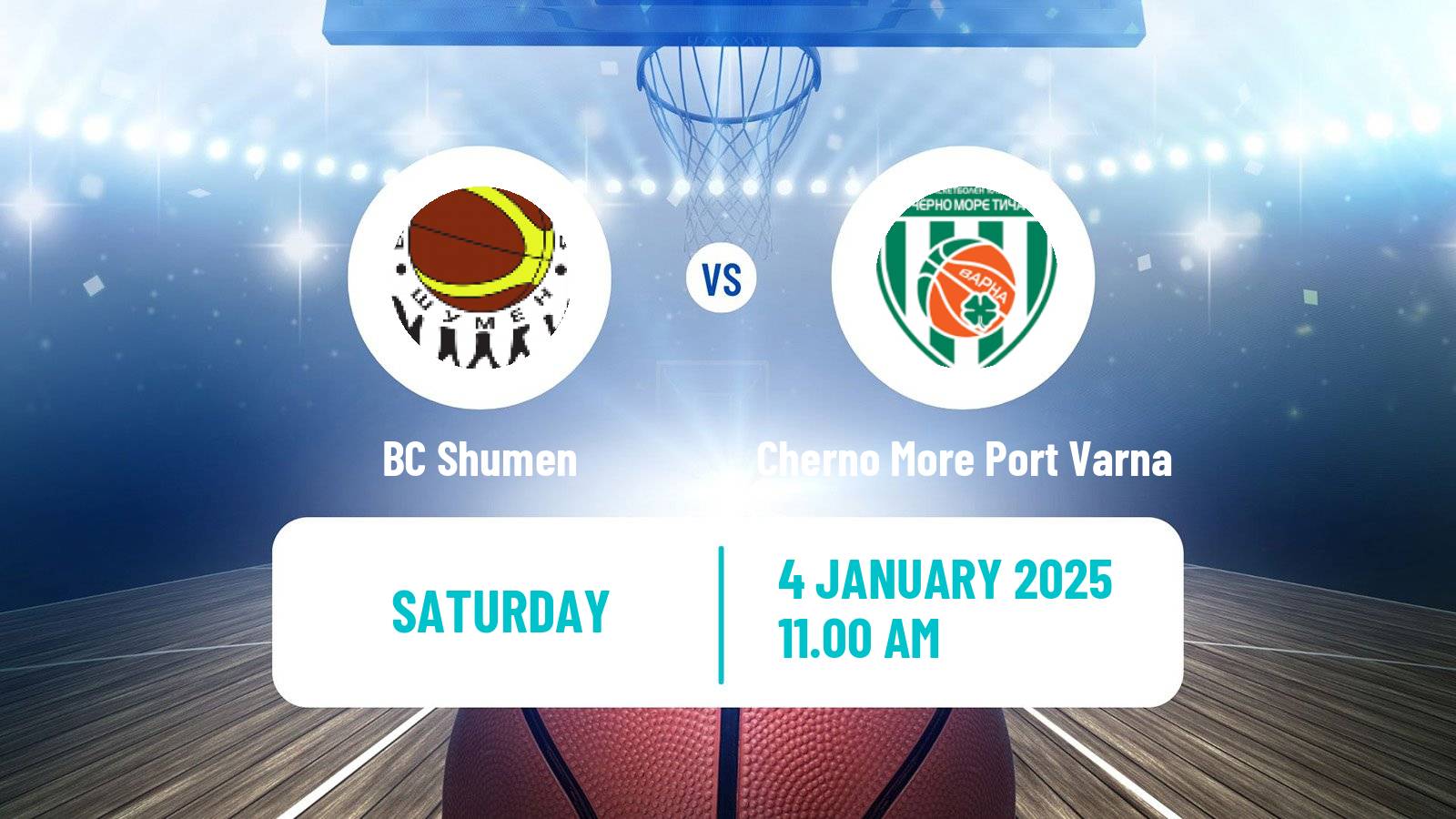 Basketball Bulgarian NBL Shumen - Cherno More Port Varna