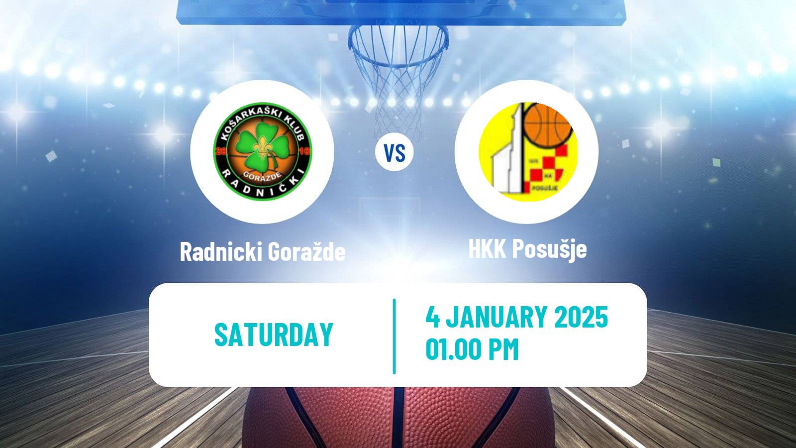 Basketball Bosnian Prvenstvo Basketball Radnicki Goražde - Posušje