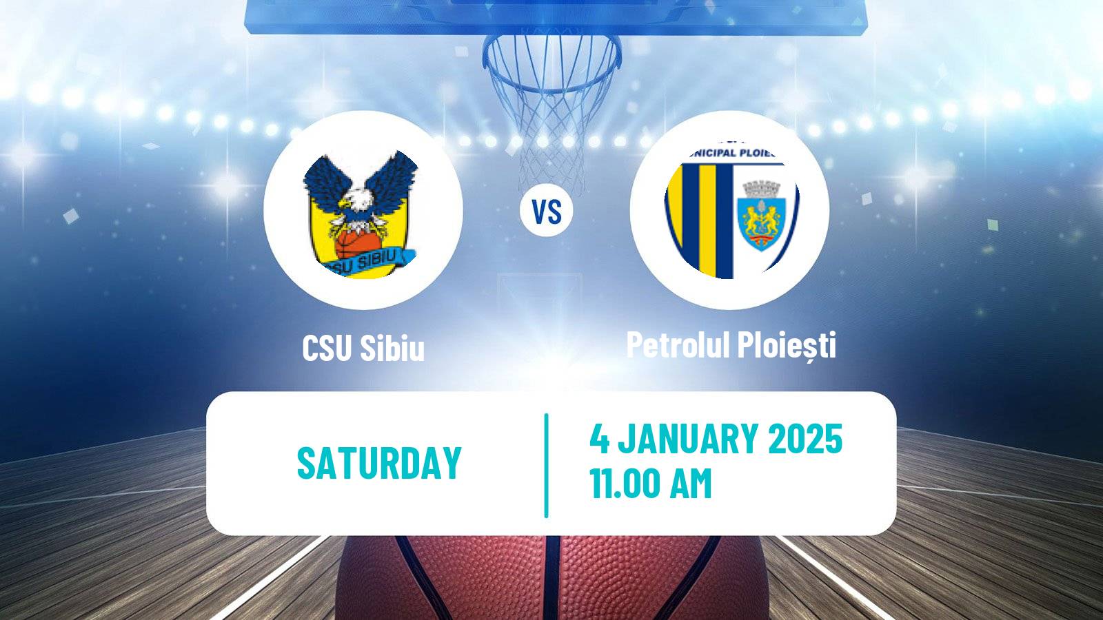 Basketball Romanian Divizia A Basketball CSU Sibiu - Petrolul Ploiești