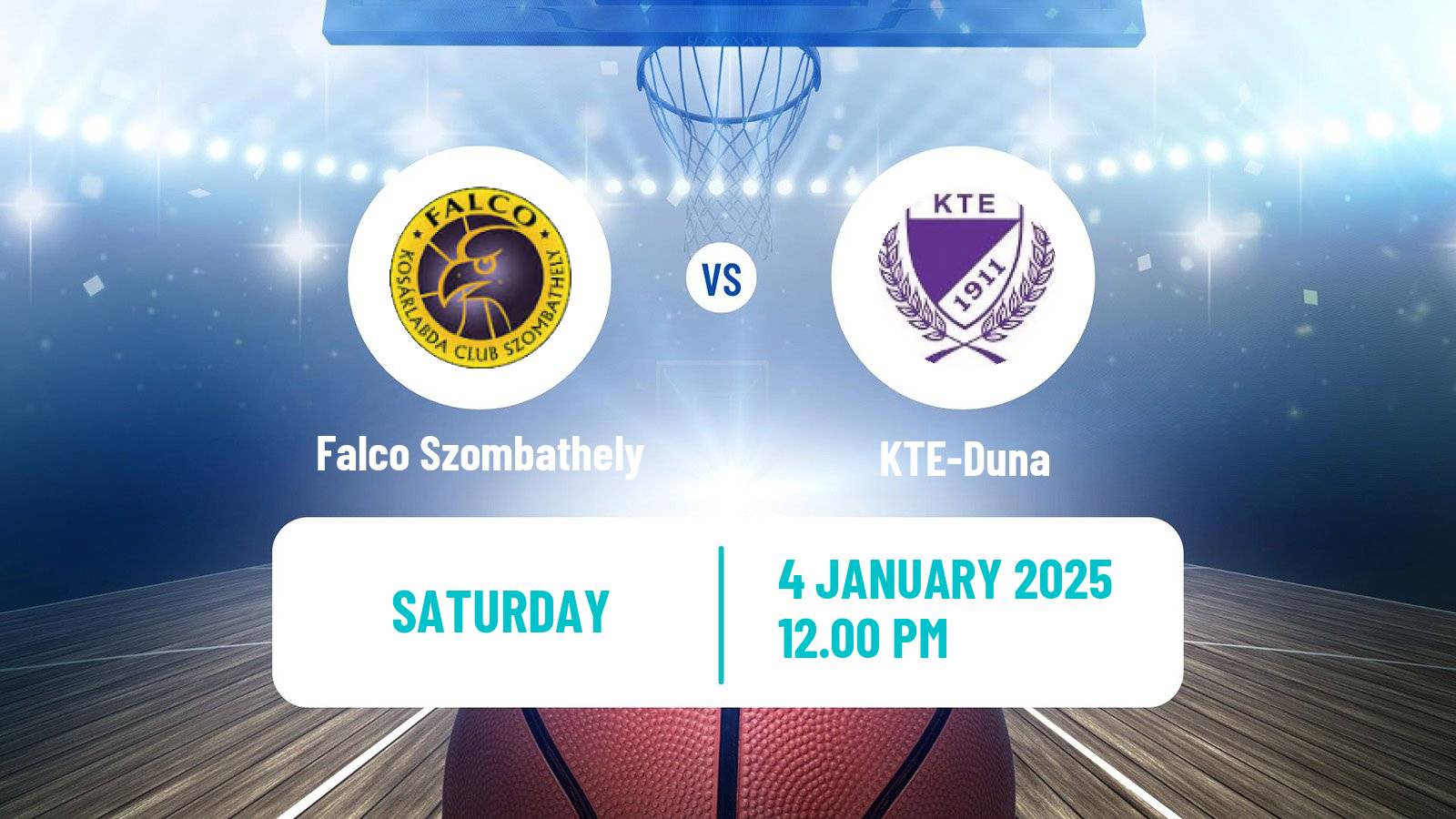 Basketball Hungarian NB I Basketball Falco Szombathely - KTE-Duna