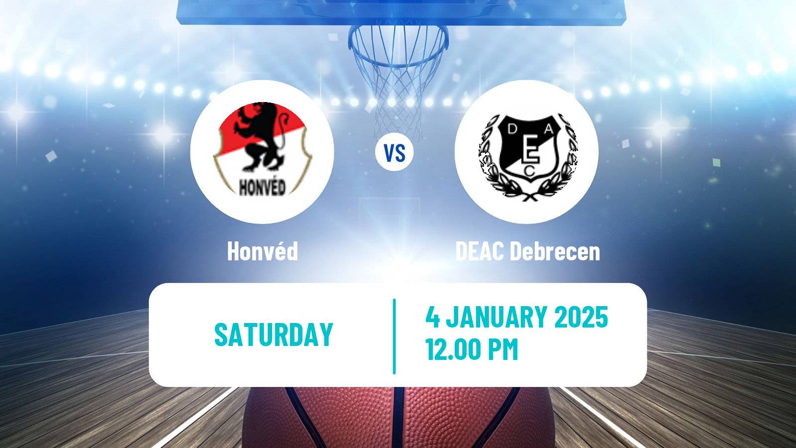 Basketball Hungarian NB I Basketball Honvéd - DEAC Debrecen