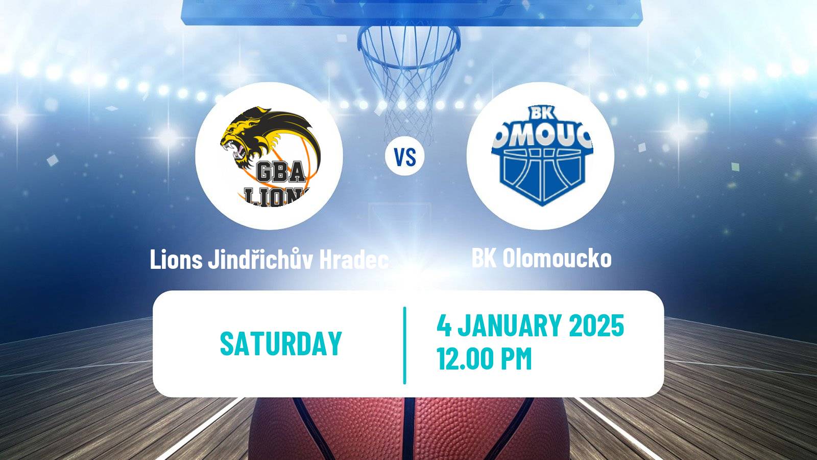 Basketball Czech NBL Lions Jindřichův Hradec - Olomoucko