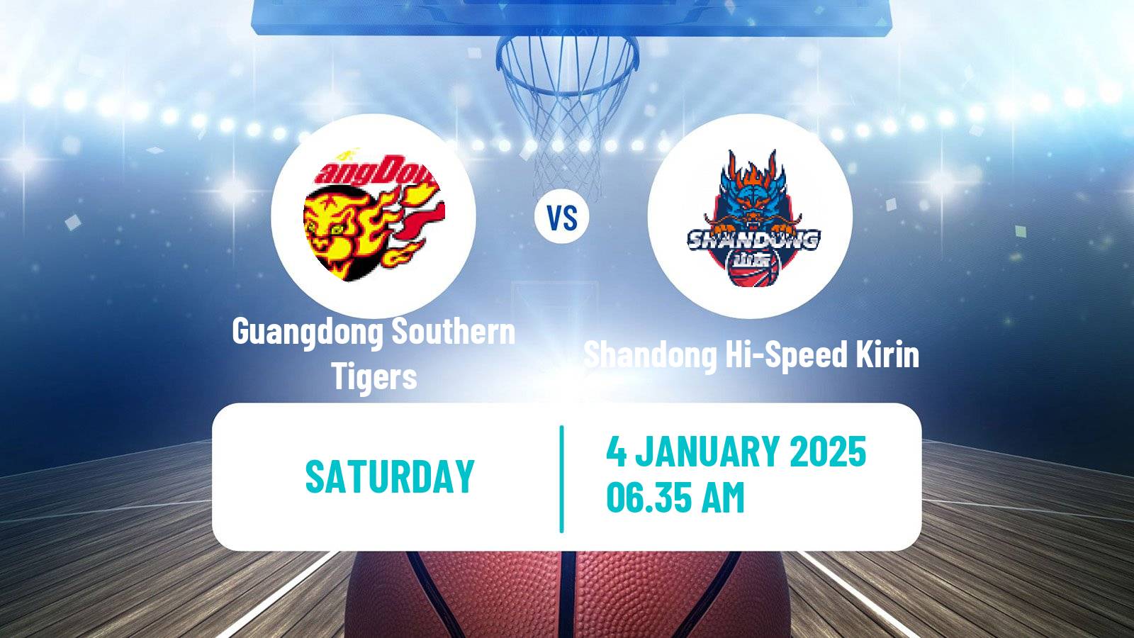 Basketball CBA Guangdong Southern Tigers - Shandong Hi-Speed Kirin