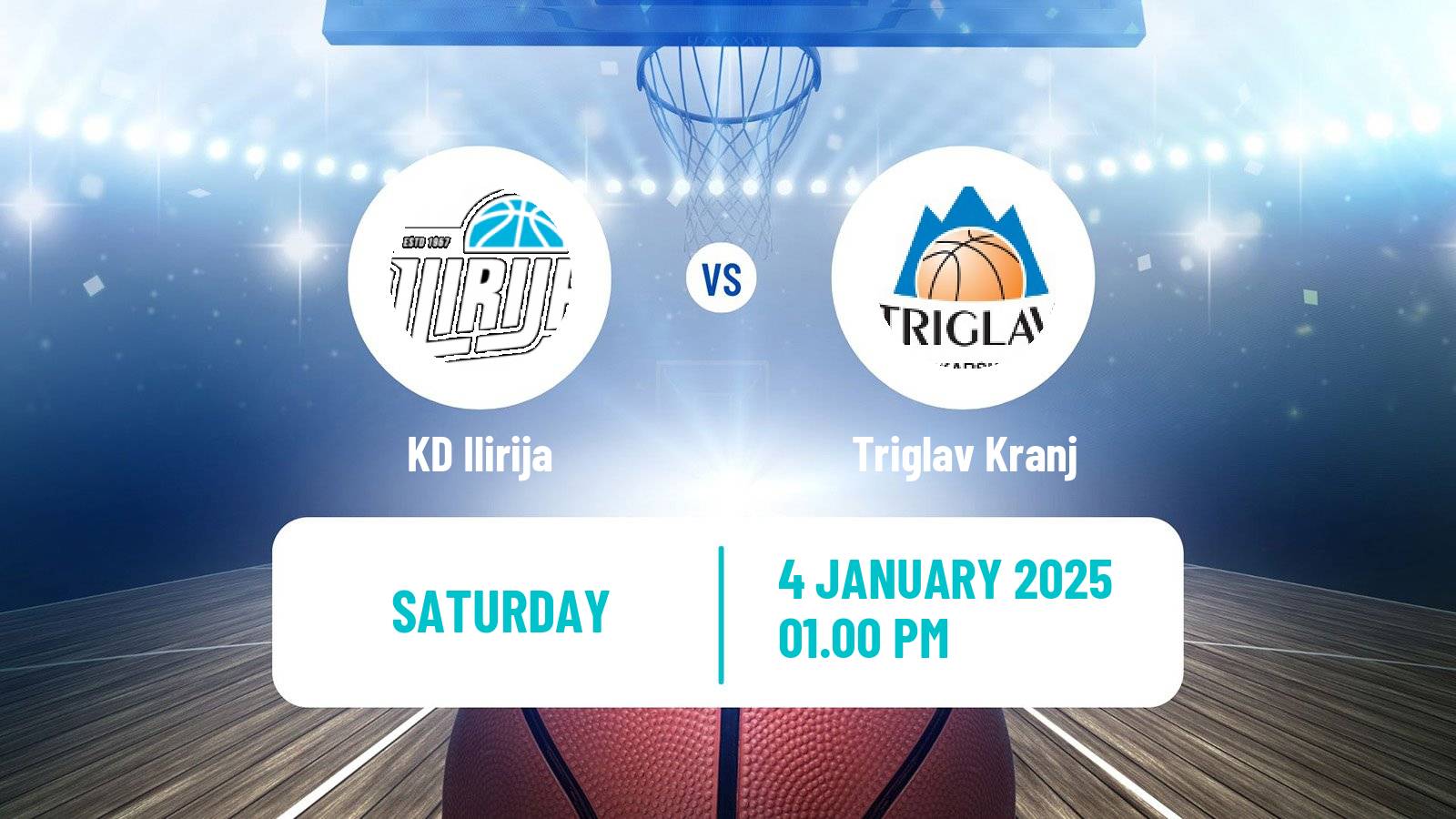 Basketball Slovenian Liga Basketball Ilirija - Triglav Kranj