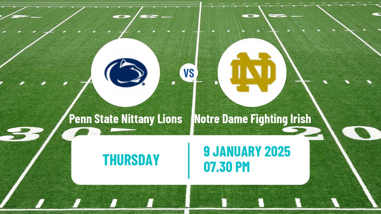 American football NCAA College Football Penn State Nittany Lions - Notre Dame Fighting Irish