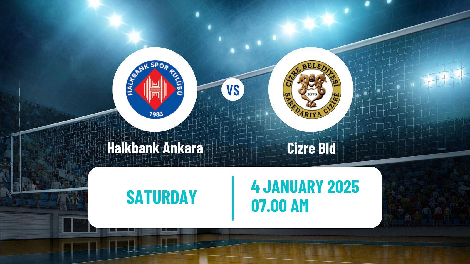 Volleyball Turkish Efeler Ligi Volleyball Halkbank Ankara - Cizre Bld