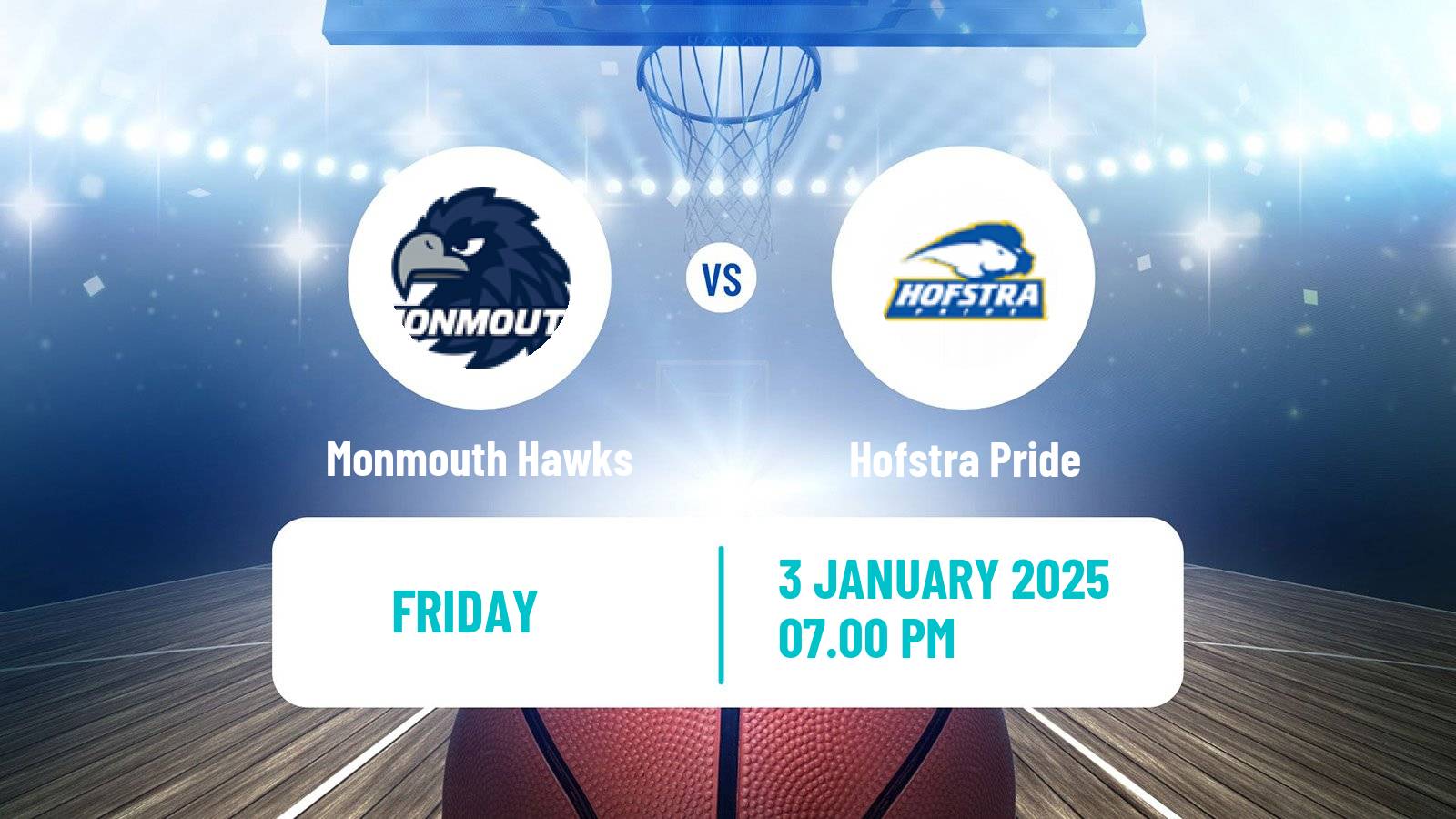 Basketball NCAA College Basketball Women Monmouth Hawks - Hofstra Pride