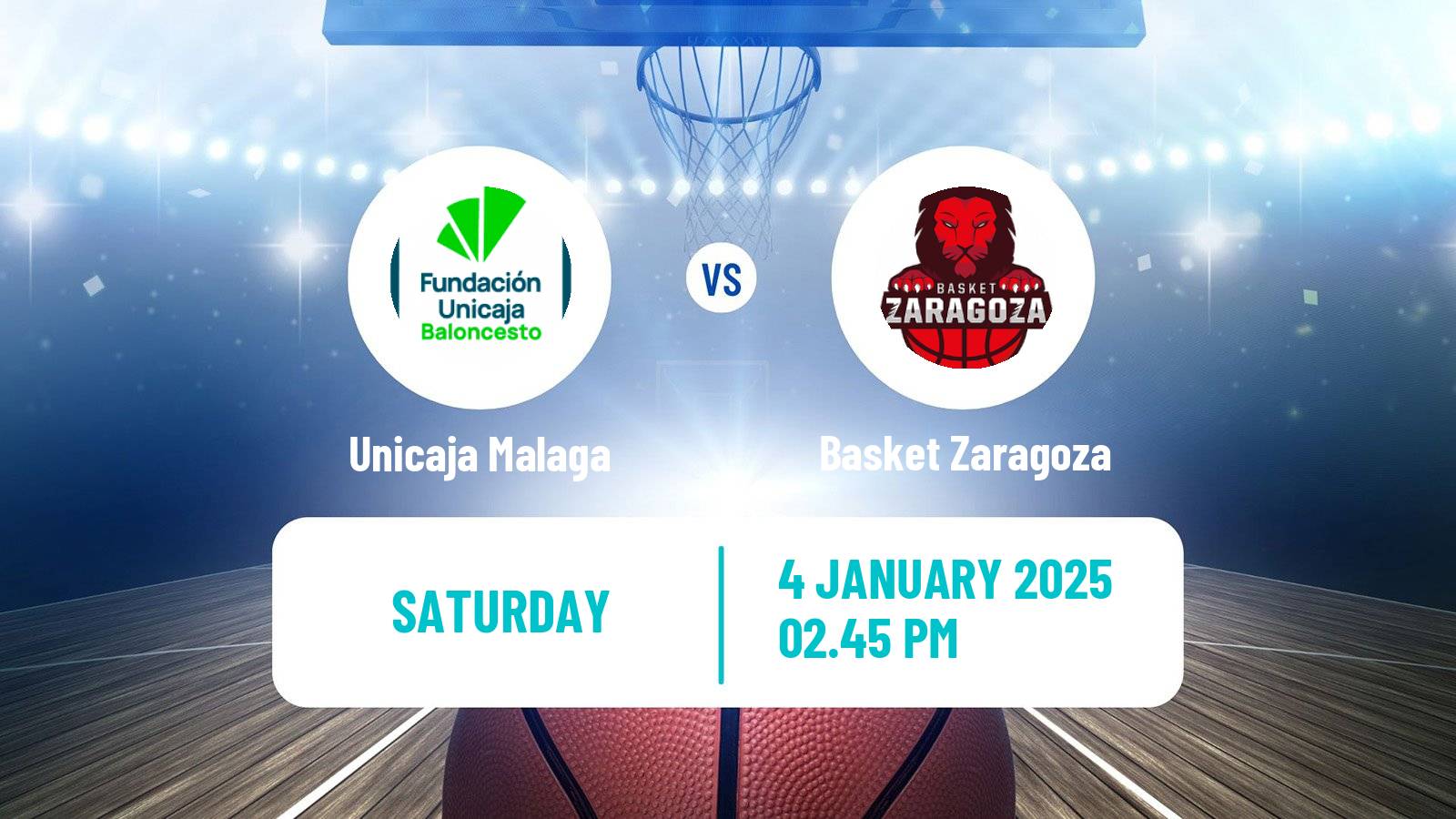 Basketball Spanish ACB League Unicaja Malaga - Basket Zaragoza