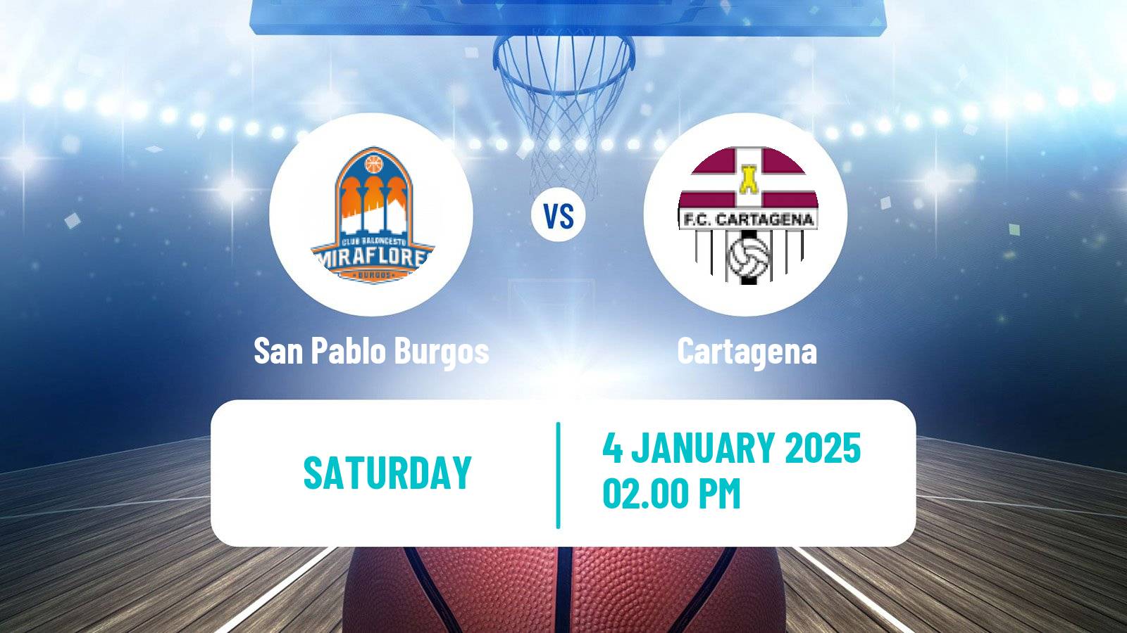 Basketball Spanish LEB Oro San Pablo Burgos - Cartagena