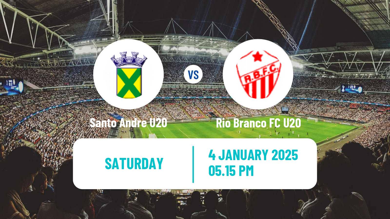 Soccer Brazilian Copa Sao Paulo de juniores Santo Andre U20 - Rio Branco FC U20