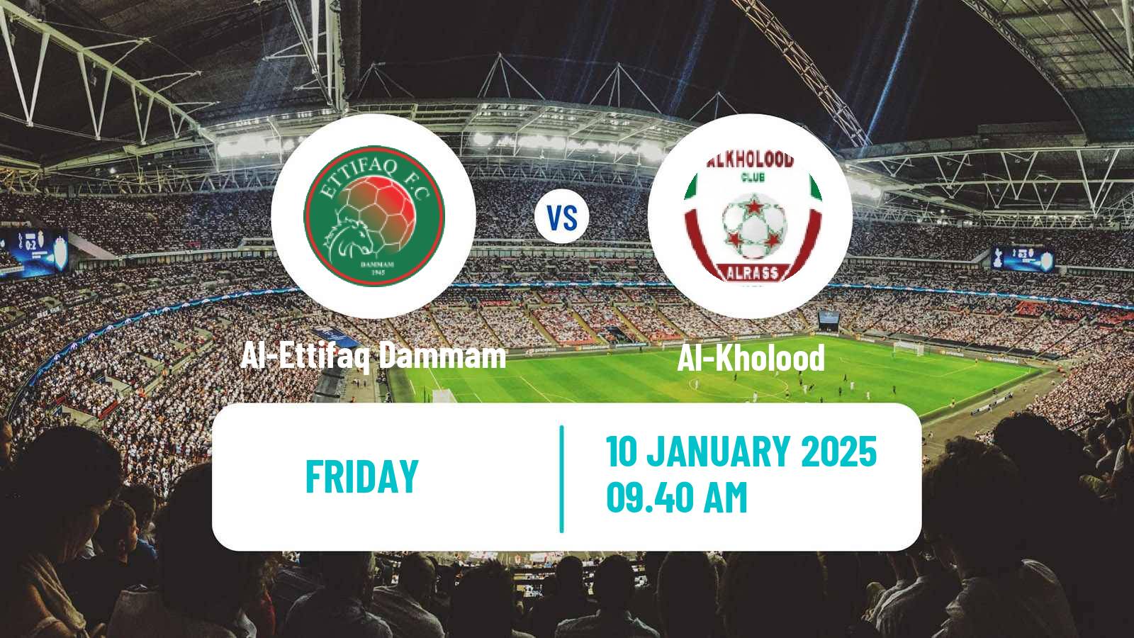 Soccer Saudi Professional League Al-Ettifaq Dammam - Al-Kholood