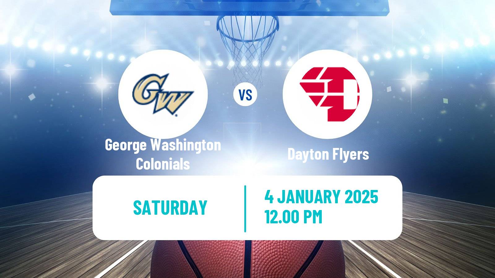 Basketball NCAA College Basketball George Washington Colonials - Dayton Flyers