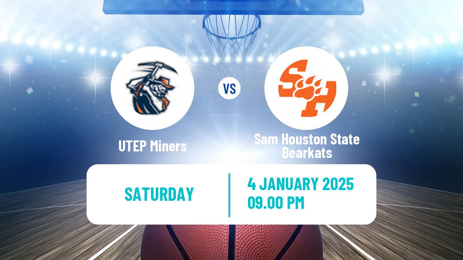 Basketball NCAA College Basketball UTEP Miners - Sam Houston State Bearkats