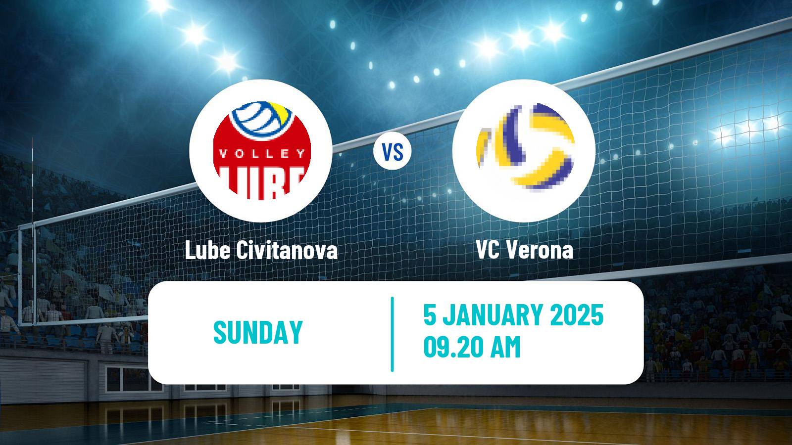 Volleyball Italian SuperLega Volleyball Lube Civitanova - Verona