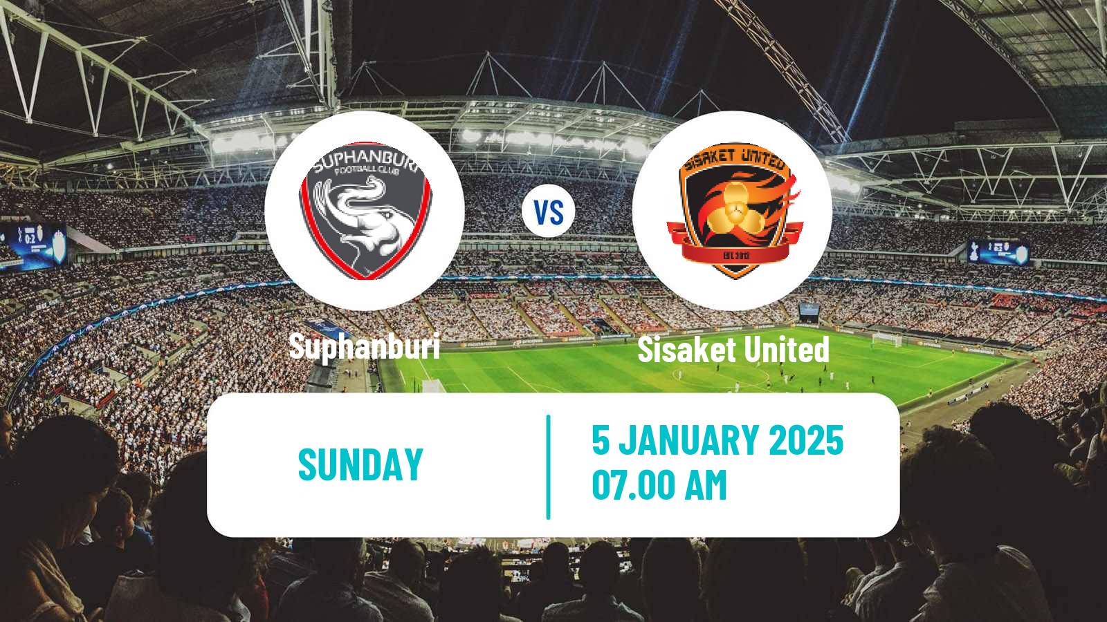 Soccer Thai League 2 Suphanburi - Sisaket United