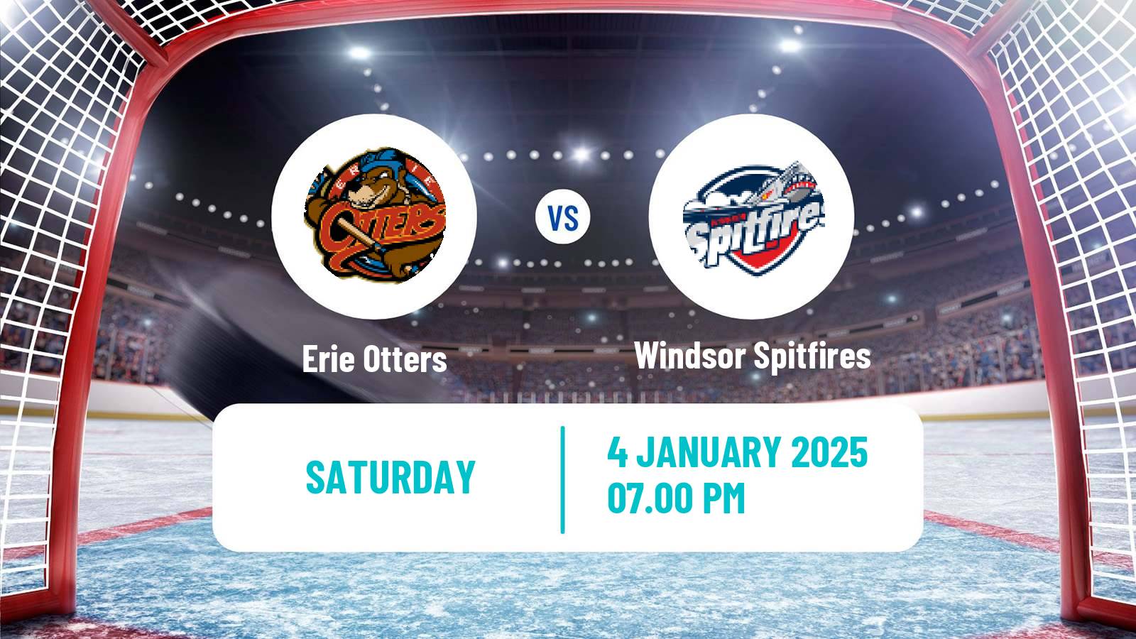 Hockey OHL Erie Otters - Windsor Spitfires