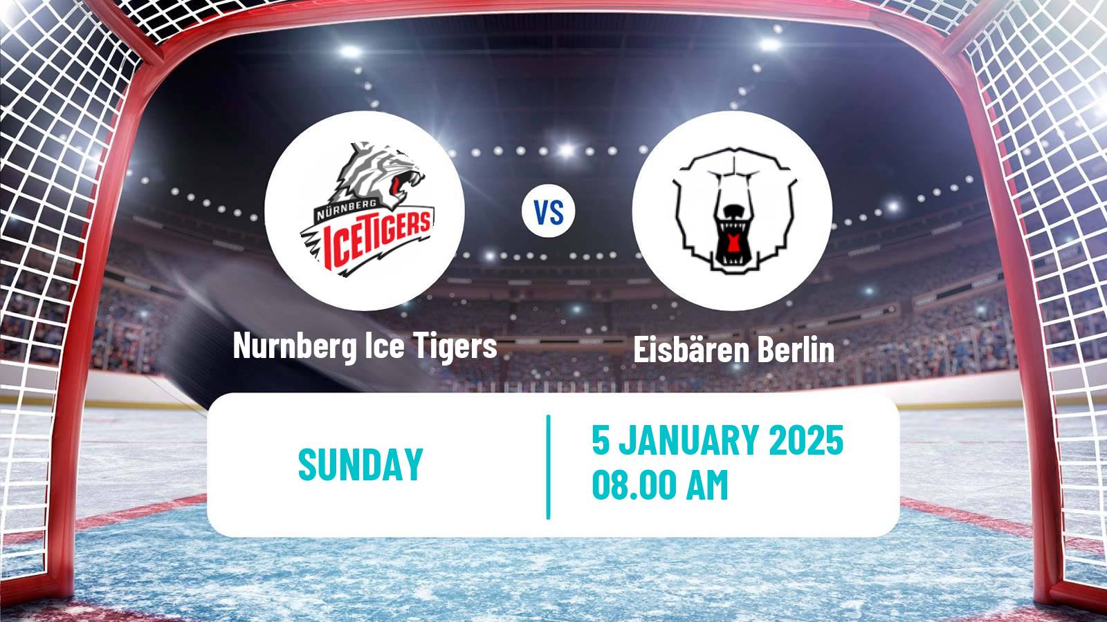 Hockey German Ice Hockey League Nurnberg Ice Tigers - Eisbären Berlin