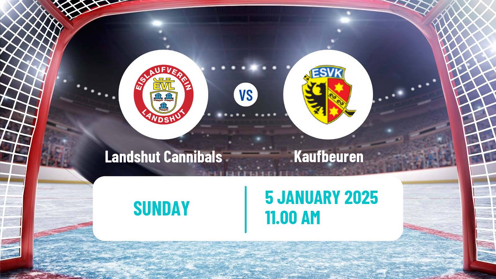 Hockey German DEL2 Landshut Cannibals - Kaufbeuren