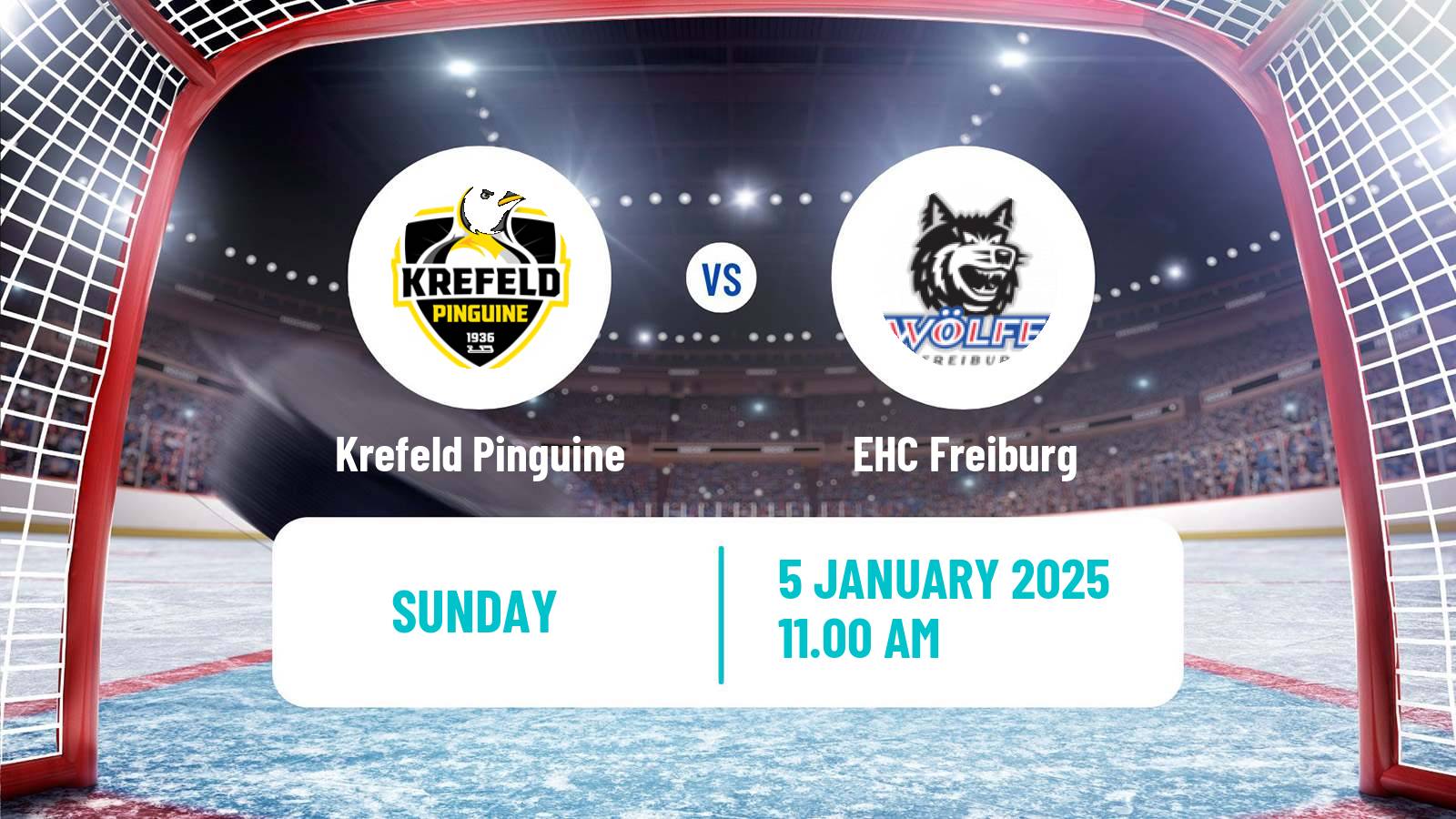 Hockey German DEL2 Krefeld Pinguine - EHC Freiburg