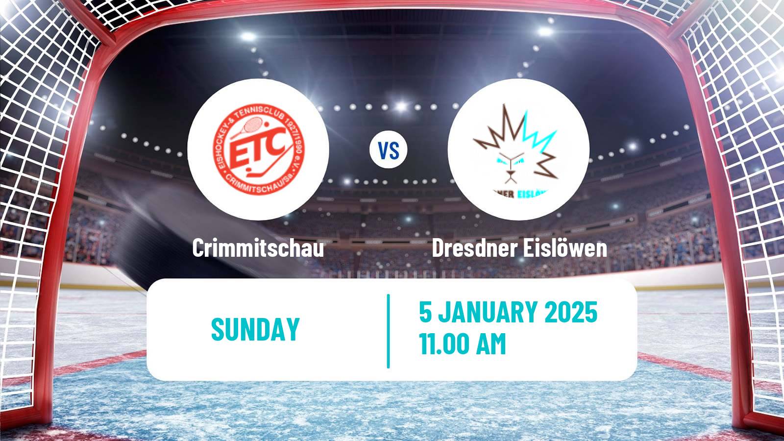 Hockey German DEL2 Crimmitschau - Dresdner Eislöwen