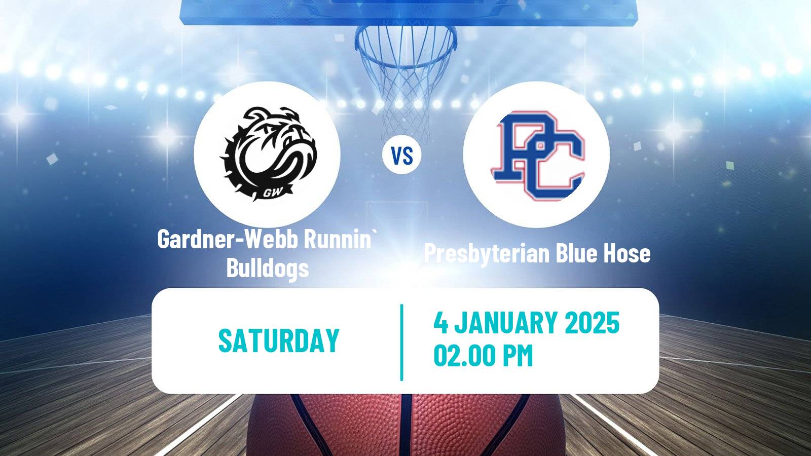 Basketball NCAA College Basketball Gardner-Webb Runnin` Bulldogs - Presbyterian Blue Hose