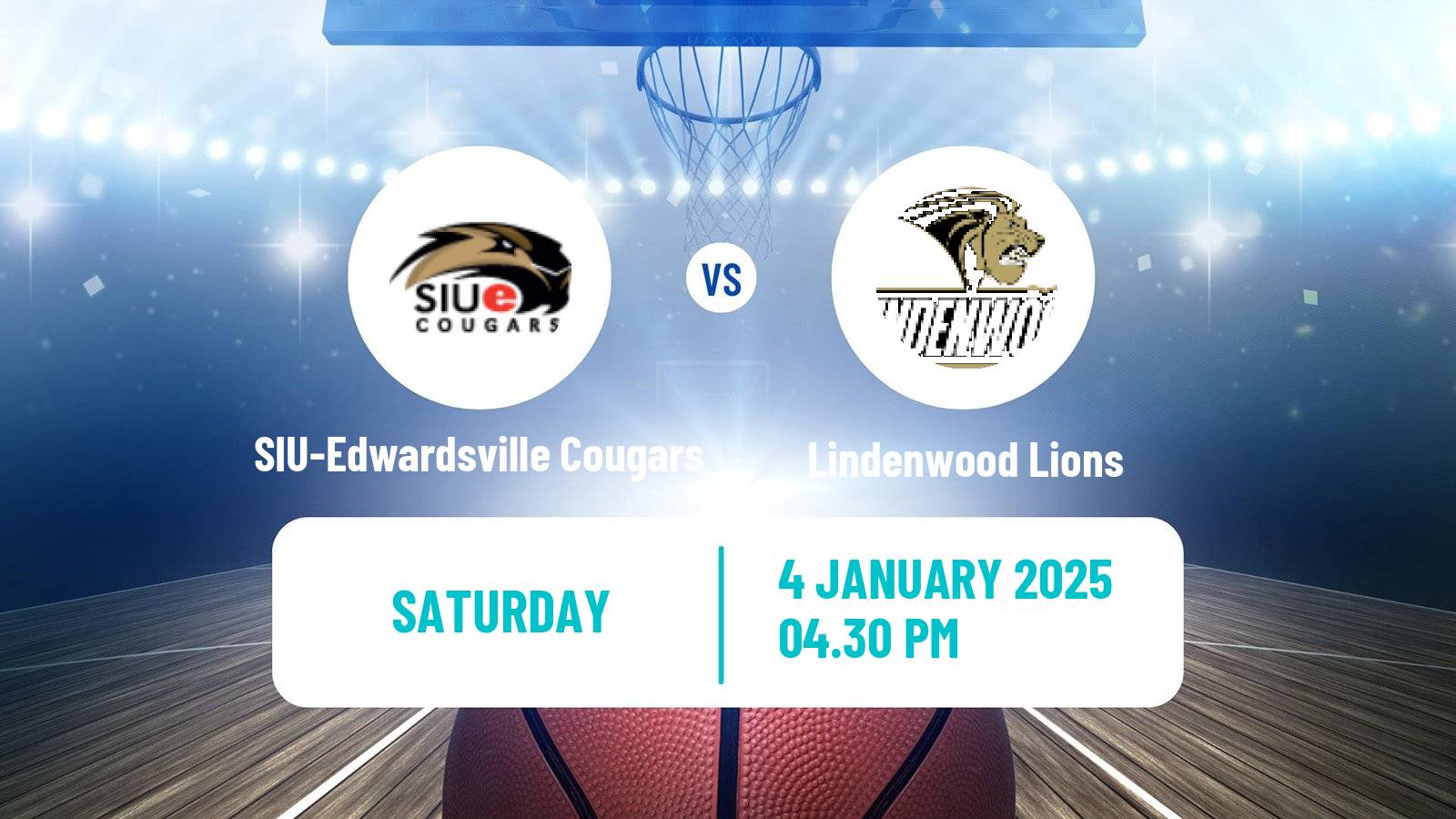 Basketball NCAA College Basketball SIU-Edwardsville Cougars - Lindenwood Lions