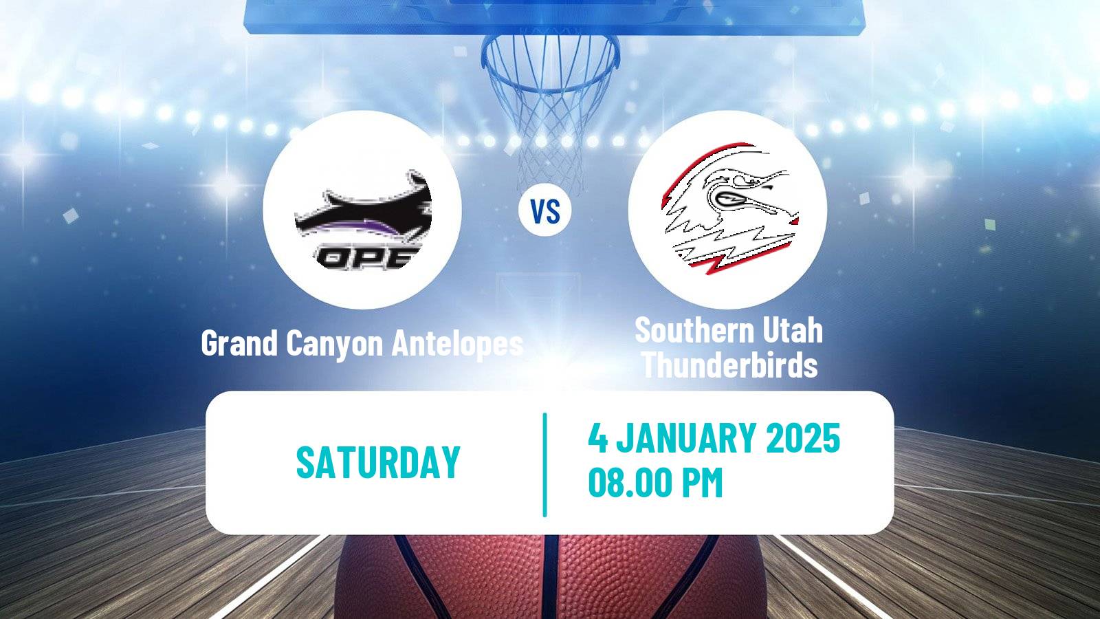 Basketball NCAA College Basketball Grand Canyon Antelopes - Southern Utah Thunderbirds