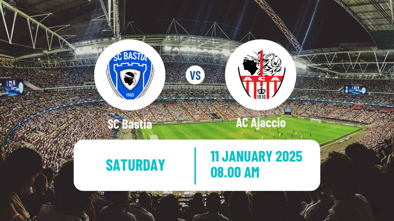 Soccer French Ligue 2 Bastia - Ajaccio