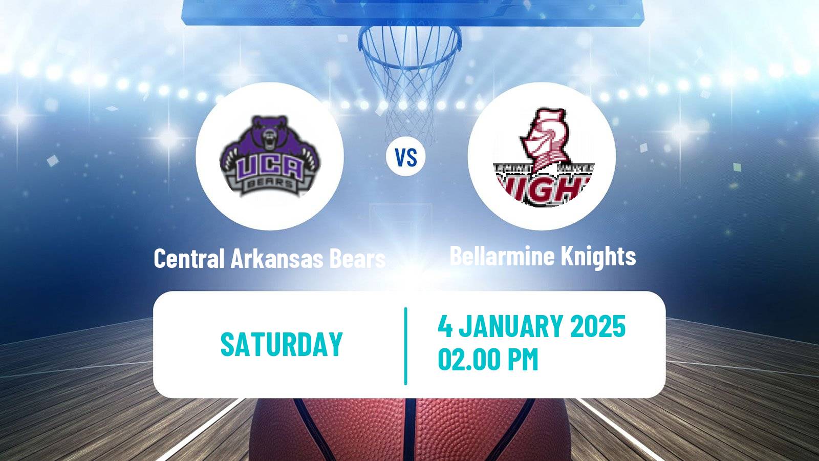 Basketball NCAA College Basketball Central Arkansas Bears - Bellarmine Knights