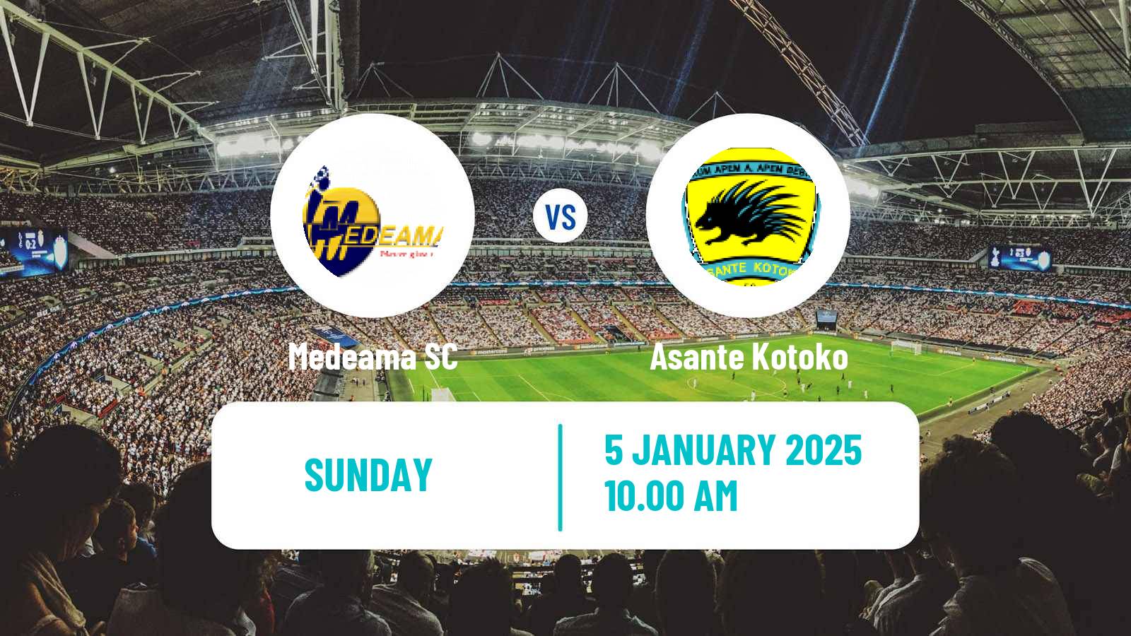 Soccer Ghanaian Premier League Medeama - Asante Kotoko