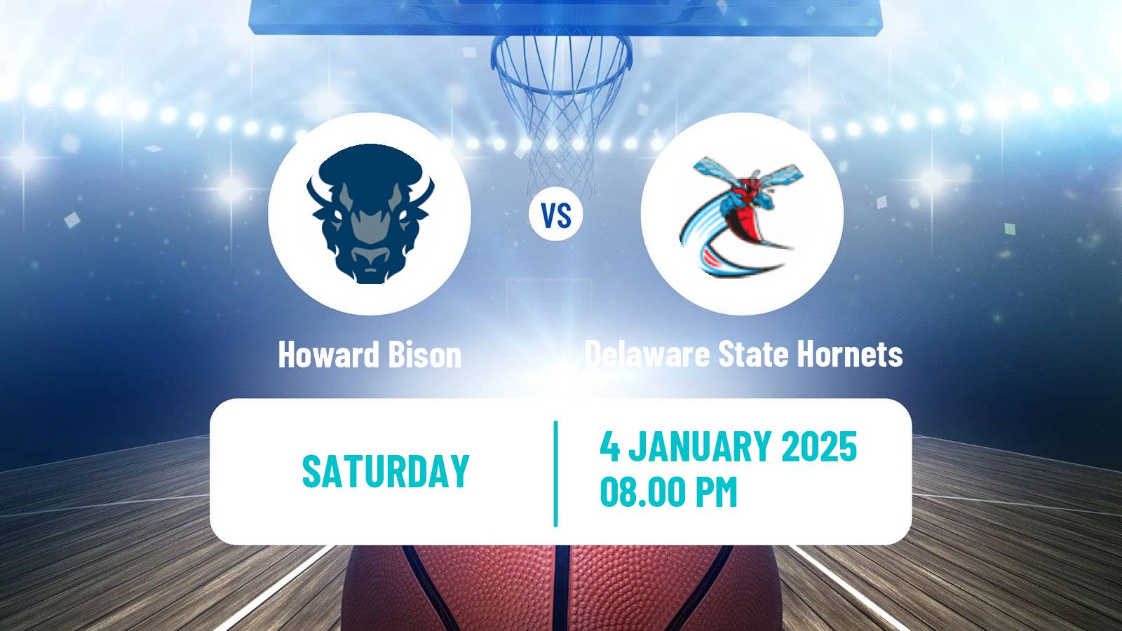 Basketball NCAA College Basketball Howard Bison - Delaware State Hornets