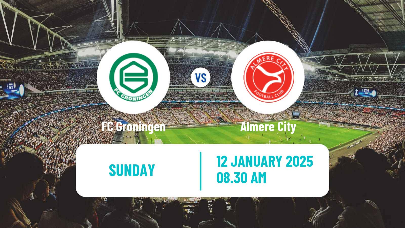 Soccer Dutch Eredivisie Groningen - Almere City