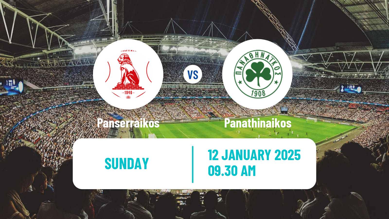 Soccer Greek Super League Panserraikos - Panathinaikos