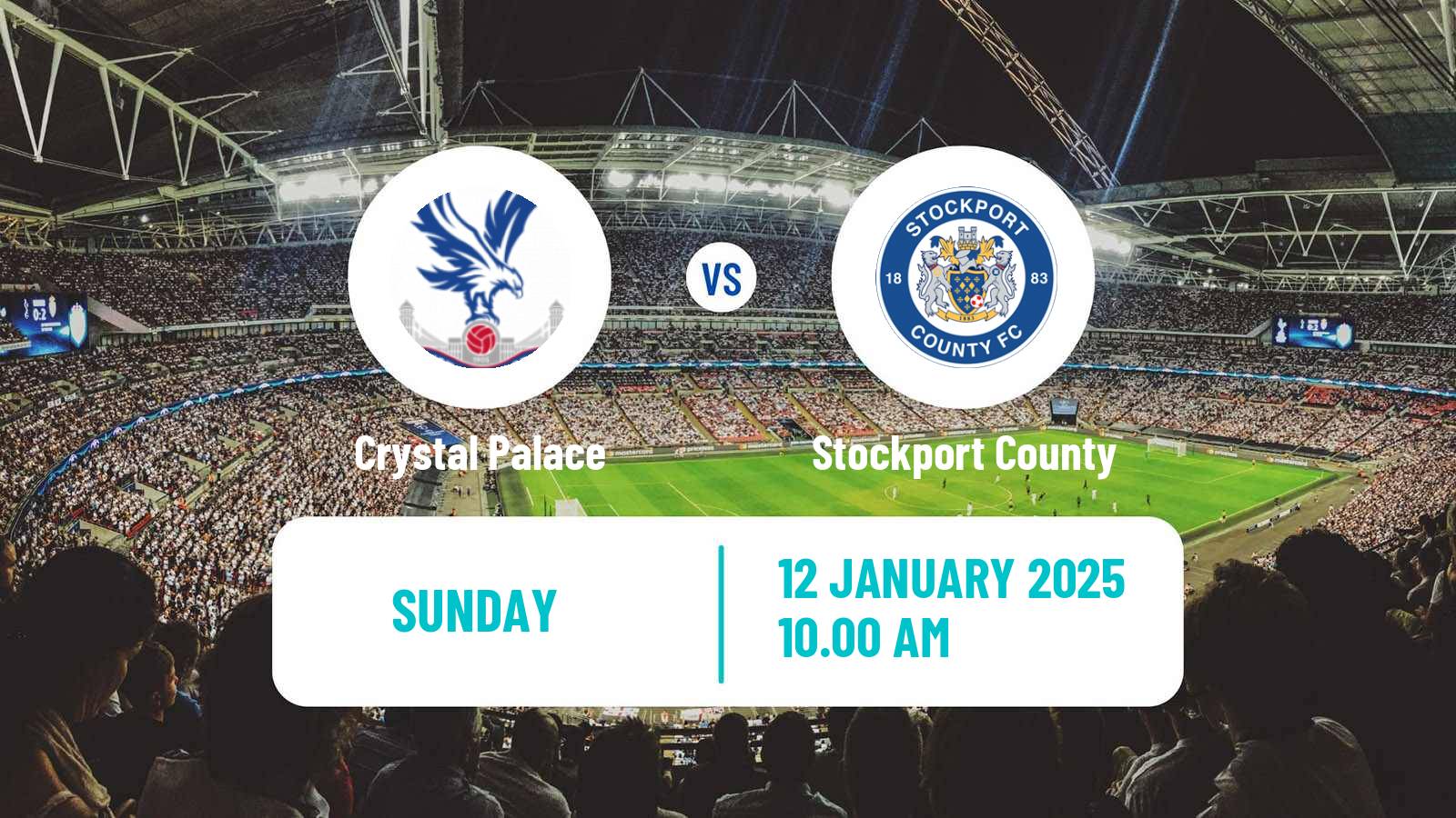 Soccer English FA Cup Crystal Palace - Stockport County