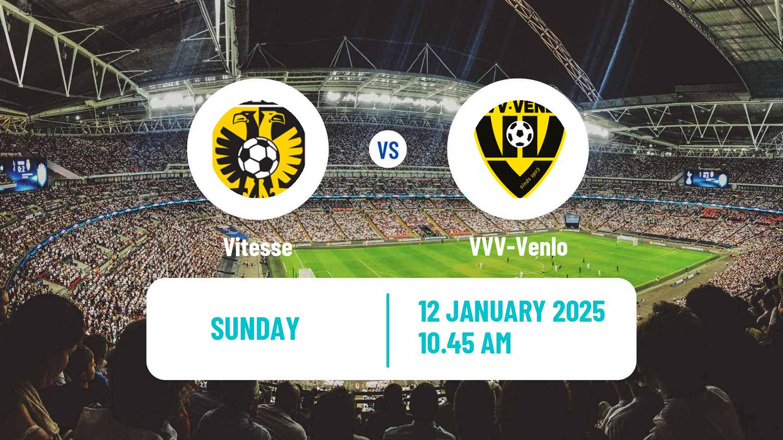 Soccer Dutch Eerste Divisie Vitesse - VVV-Venlo