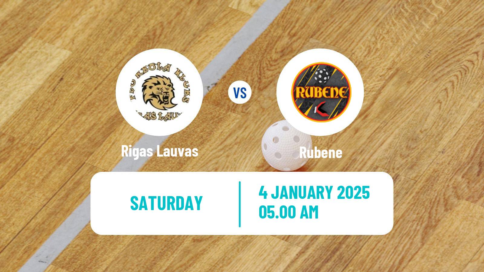 Floorball Latvian Elvi Liga Women Rigas Lauvas - Rubene