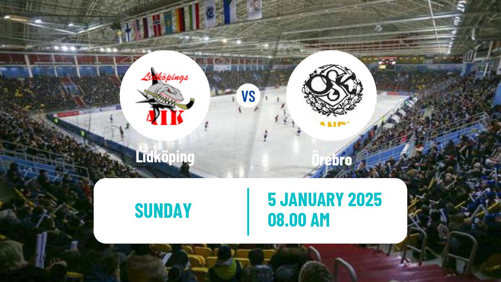 Bandy Swedish Allsvenskan Bandy Lidköping - Örebro