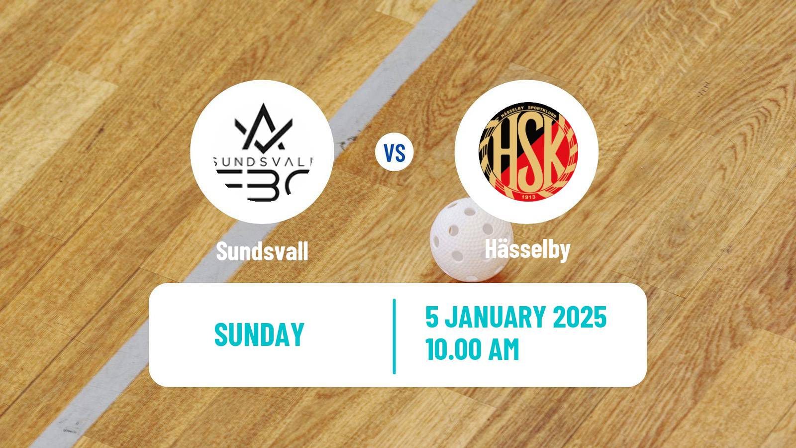 Floorball Swedish Allsvenskan Floorball Sundsvall - Hässelby